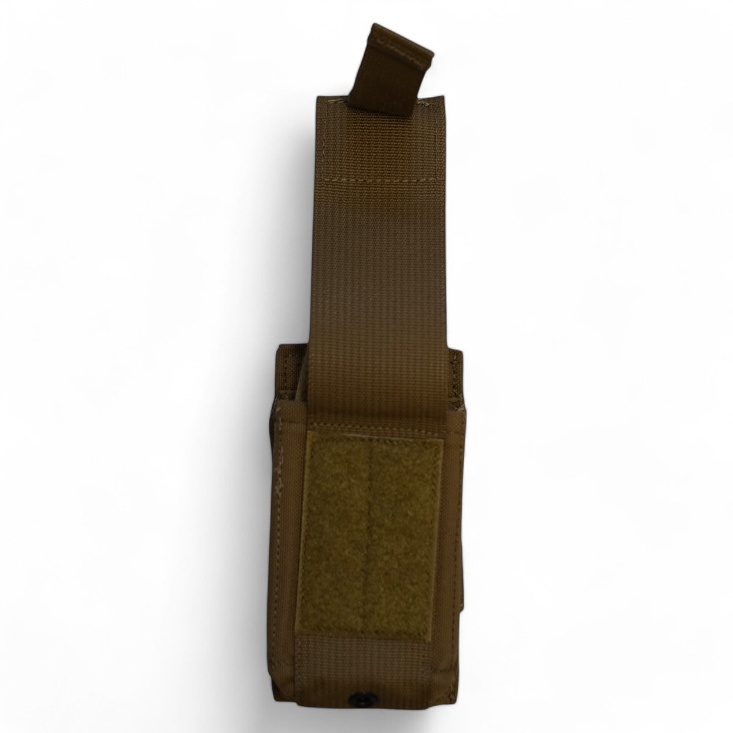 M16/M4 Speed Reload Pouch with the top tab open, showcasing its secure hook-and-loop closure system for quick and easy access during tactical operations.