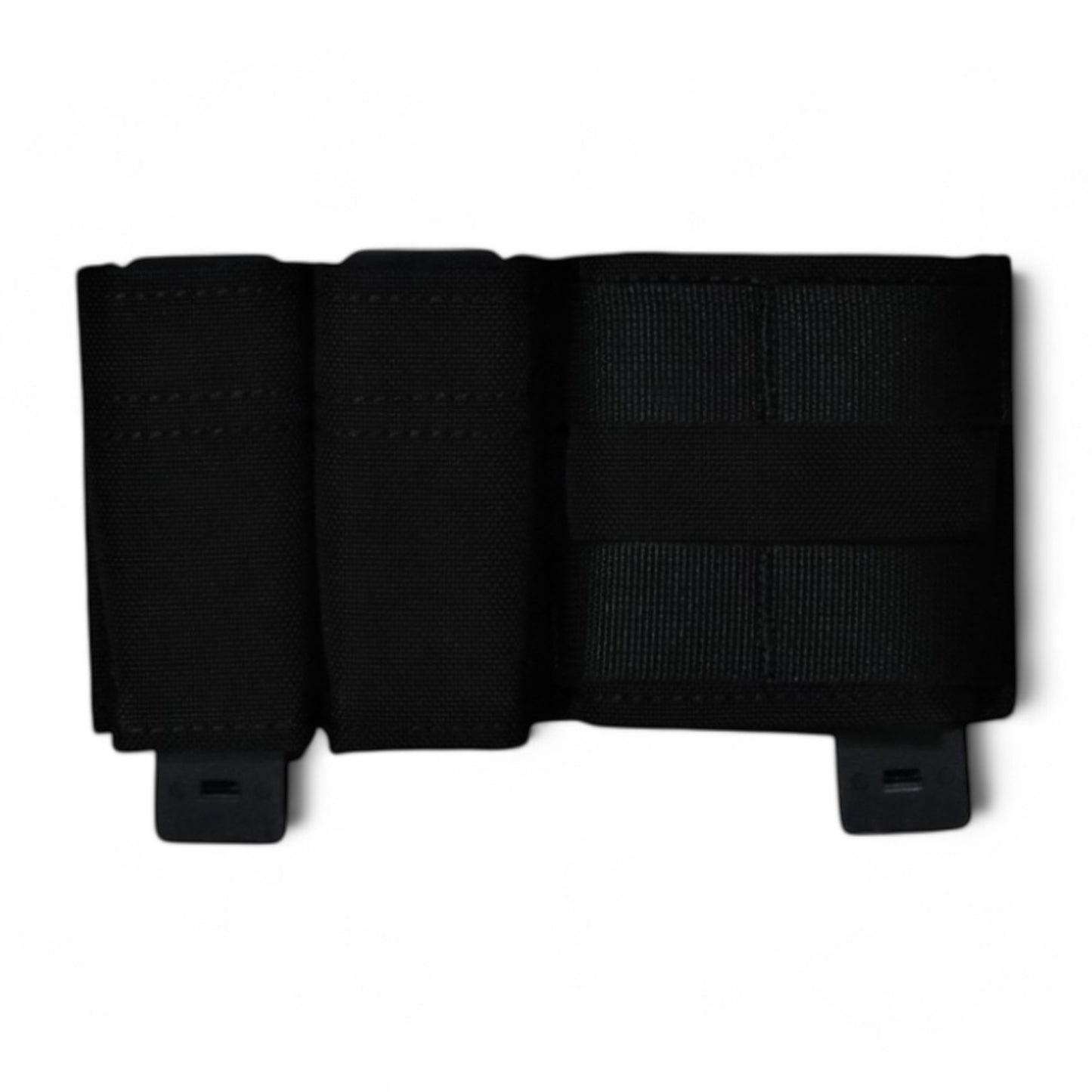 TLLP Triple Mag Pouch in Black. Low-profile pistol magazine pouch combo 2 Pistol & 1 AR.