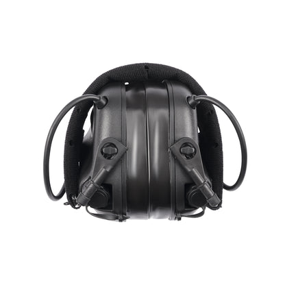 M31 PLUS Tactical Headset is black and features a durable design and slim padded headband for comfort and compatibility for use under a helmet. Additionally, it features Ambient Technology with volume controls and gel ear cups for enhanced comfort. Collapsed Configuration.